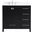 Irene 36 Inch Single Bathroom Vanity In Black With Backsplash