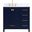 Irene 36 Inch Single Bathroom Vanity In Blue With Backsplash