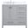 Irene 36 Inch Single Bathroom Vanity In Gray With Backsplash