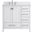 Irene 36 Inch Single Bathroom Vanity In White With Backsplash