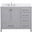 Irene 42 Inch Single Bathroom Vanity In Gray With Backsplash