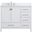 Irene 42 Inch Single Bathroom Vanity In White With Backsplash