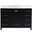 Irene 48 Inch Single Bathroom Vanity In Black With Backsplash
