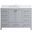 Irene 48 Inch Single Bathroom Vanity In Gray With Backsplash