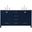 Irene 60 Inch Double Bathroom Vanity In Blue