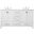 Irene 60 Inch Double Bathroom Vanity In White
