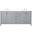 Irene 72 Inch Double Bathroom Vanity In Gray