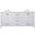Irene 72 Inch Double Bathroom Vanity In White