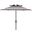 Iris Fashion Line 9Ft Double Top Umbrella In Grey/White