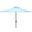 Iris Fashion Line 9Ft Umbrella in Blue and White