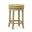 Irving 24 Inch Swivel Rush Seat Counter Stool In Weathered Gray and Kraft Brown