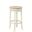 Irving 30 Inch Swivel Rush Seat Barstool In Antique White and Kraft Brown