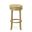Irving 30 Inch Swivel Rush Seat Barstool In Weathered Gray and Kraft Brown