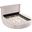Isabella Tufted Velvet Round California King Bed In Beige