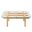 Isby 35 Inch Tempered Glass Coffee Table In Oak