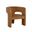 Isidore Lounge Chair In Meg Gold