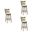 Isla 26 Inch Counter Height Swivel Barstool Set of 3 In Cream and Putty Brown