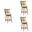 Isla 26 Inch Counter Height Swivel Barstool Set of 3 In Ivory and Amber Glow