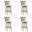 Isla 26 Inch Counter Height Swivel Barstool Set of 4 In Cream and Putty Brown