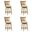 Isla 26 Inch Counter Height Swivel Barstool Set of 4 In Ivory and Amber Glow