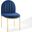 Isla Channel Tufted Performance Velvet Dining Side Chair In Gold Navy