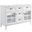 Isle 48 Inch Double Bathroom Vanity Cabinet in White
