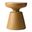 Isle Fiberglass Outdoor Side Table In Brown