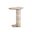 Isola Travertine Look End Table In Dune