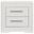 Ives 2-Drawer Nightstand Bedside Table In White High Gloss