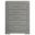 Ives 5-Drawer Bedroom Chest of Drawers In Grey High Gloss