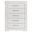 Ives 5-Drawer Bedroom Chest of Drawers In White High Gloss