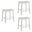 Iyani Counter Height Bar Stool Set of 3 In White and Dune Cloud
