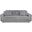 Jacana Corduroy Upholstered Dual Power Chaise Sofa In Grey