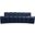 Jace Velvet Sofa In Navy and Natural