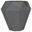 Jacinto Octagonal Solid Mango Wood Side Table In Grey
