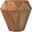 Jacinto Octagonal Solid Mango Wood Side Table In Natural Brown