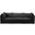 Jacob Velvet 3 Seater Modular Sofa with Arm Support In Black