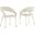 Jacques Velvet Cream Dining Chair Set of 2