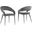 Jacques Velvet Gray Dining Chair Set of 2