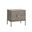Jade Nightstand In Antique Silver and Ash Grey