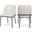 Jagger Vegan Leather Dining Chair Set of 2 In White and Matte Black