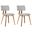 Jaguar Dining Chair Set of 2 In Walnut and Grey