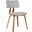 Jaguar Mid-Century Dining Chair In Walnut Wood and Gray Fabric