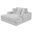 Jake New Big Chaise with Pillows In Light Gray