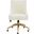 Jakob Adjustable Desk Chair In Cream and Gold