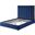 Jalen Blue Velvet Queen Platform Bed With Gold Accents