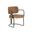 Jalen Dining Armchair In Milliken Cognac