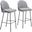 Jambi Barstool Set of 2 In Black and White