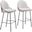 Jambi Barstool Set of 2 In Ivory