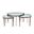 Jan Bunching Cocktail Tables In Blue and Grey